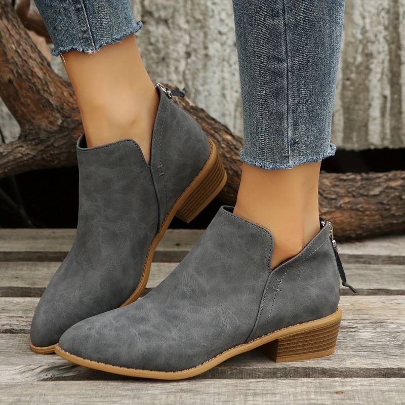 Veloria - Buty Damskie Zimowe | Stylowe Botki z Noskiem