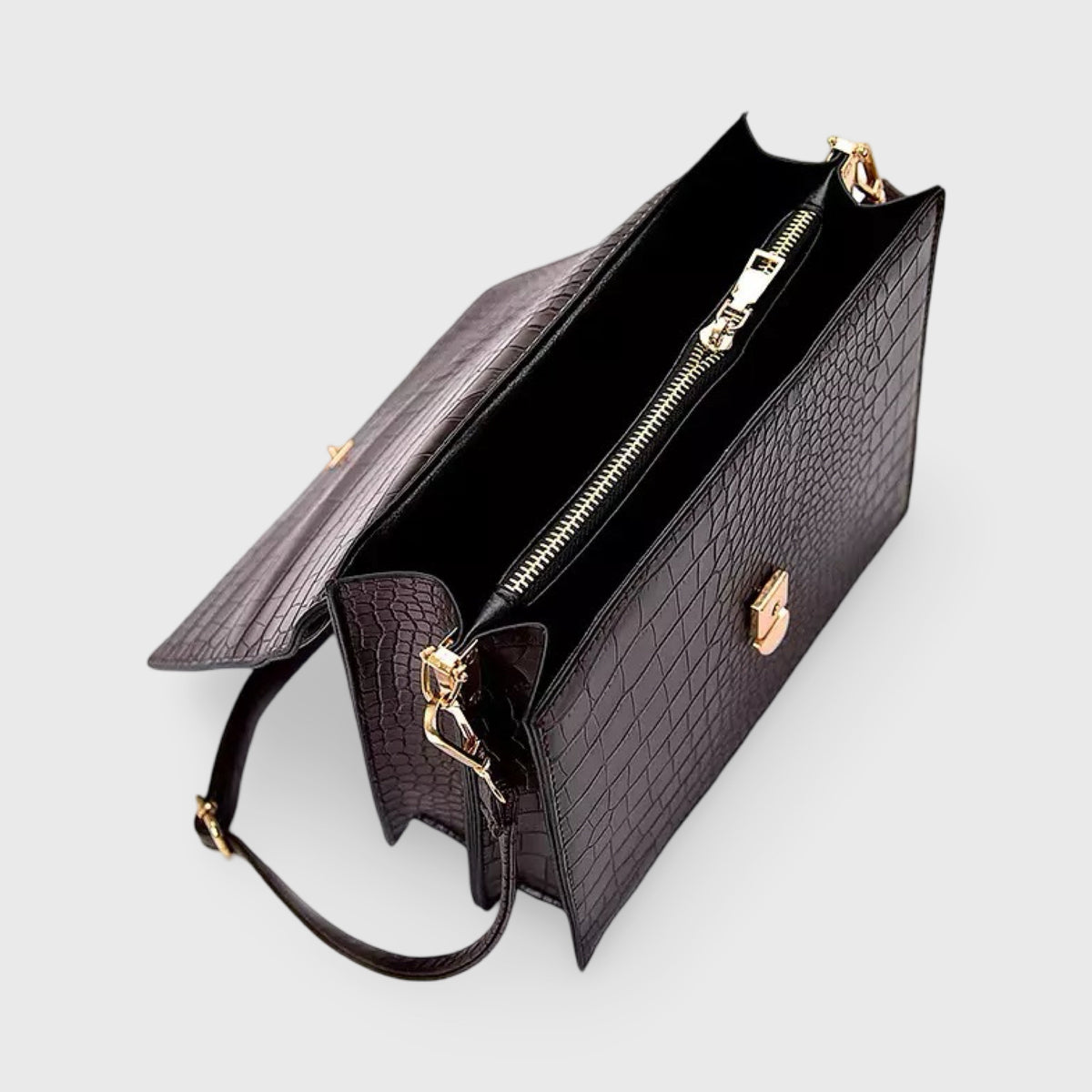 Carlene | Mała damska torebka crossbody ze skóry ekologicznej tłoczonej