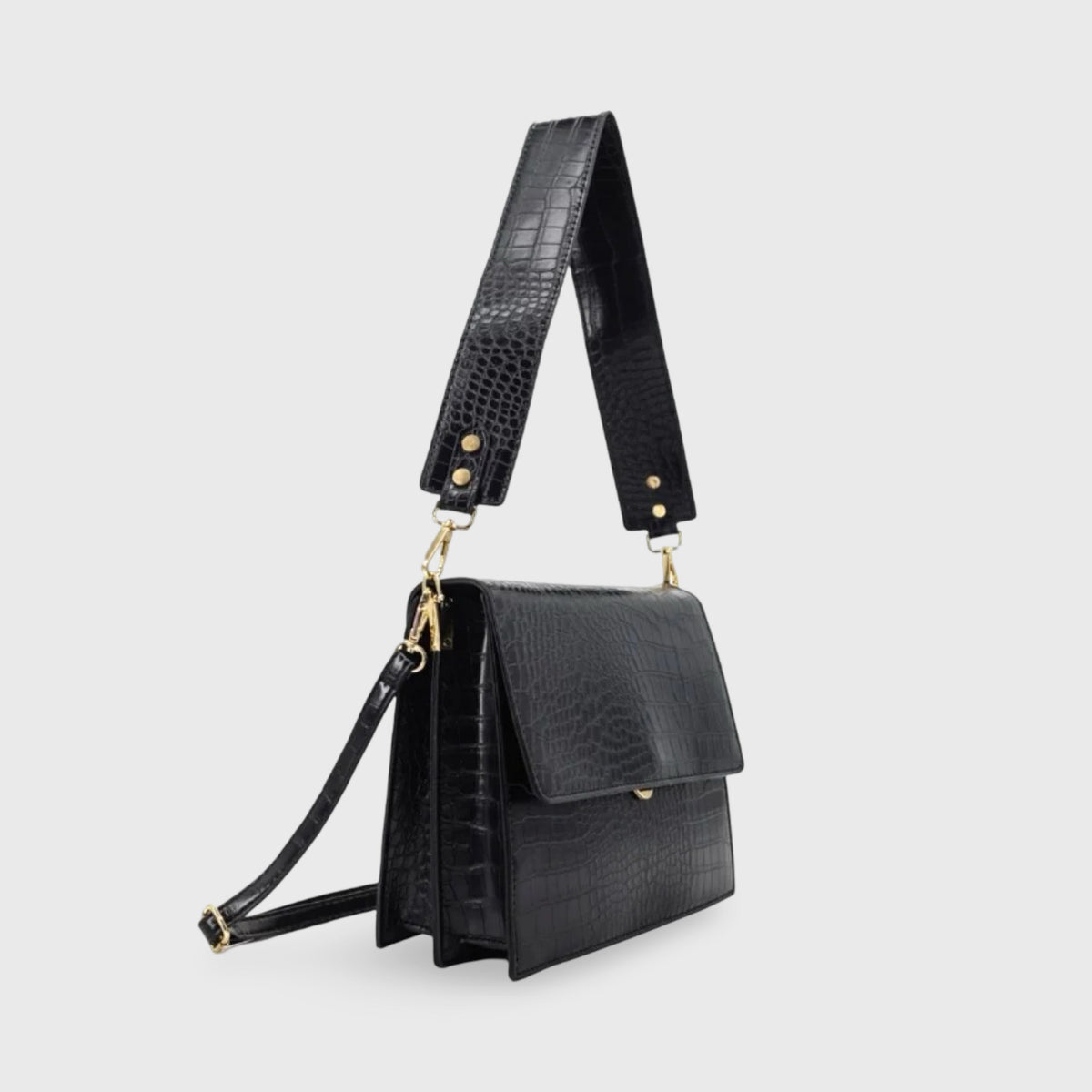 Carlene | Mała damska torebka crossbody ze skóry ekologicznej tłoczonej