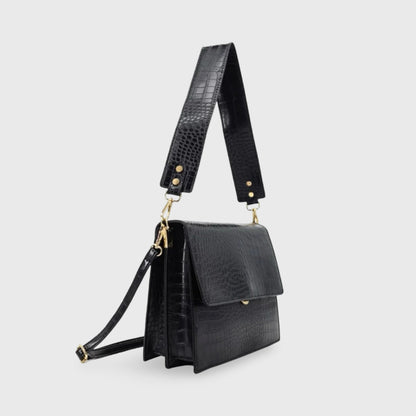 Carlene | Mała damska torebka crossbody ze skóry ekologicznej tłoczonej