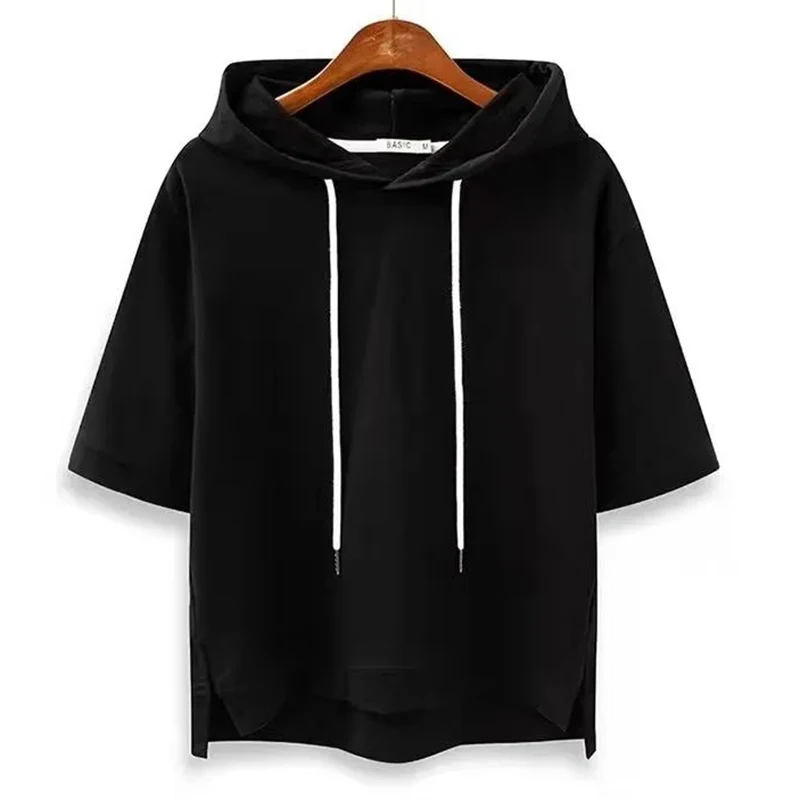 Eudora | Bluza damska z kapturem z krótkim rękawem, casualowa i lekka