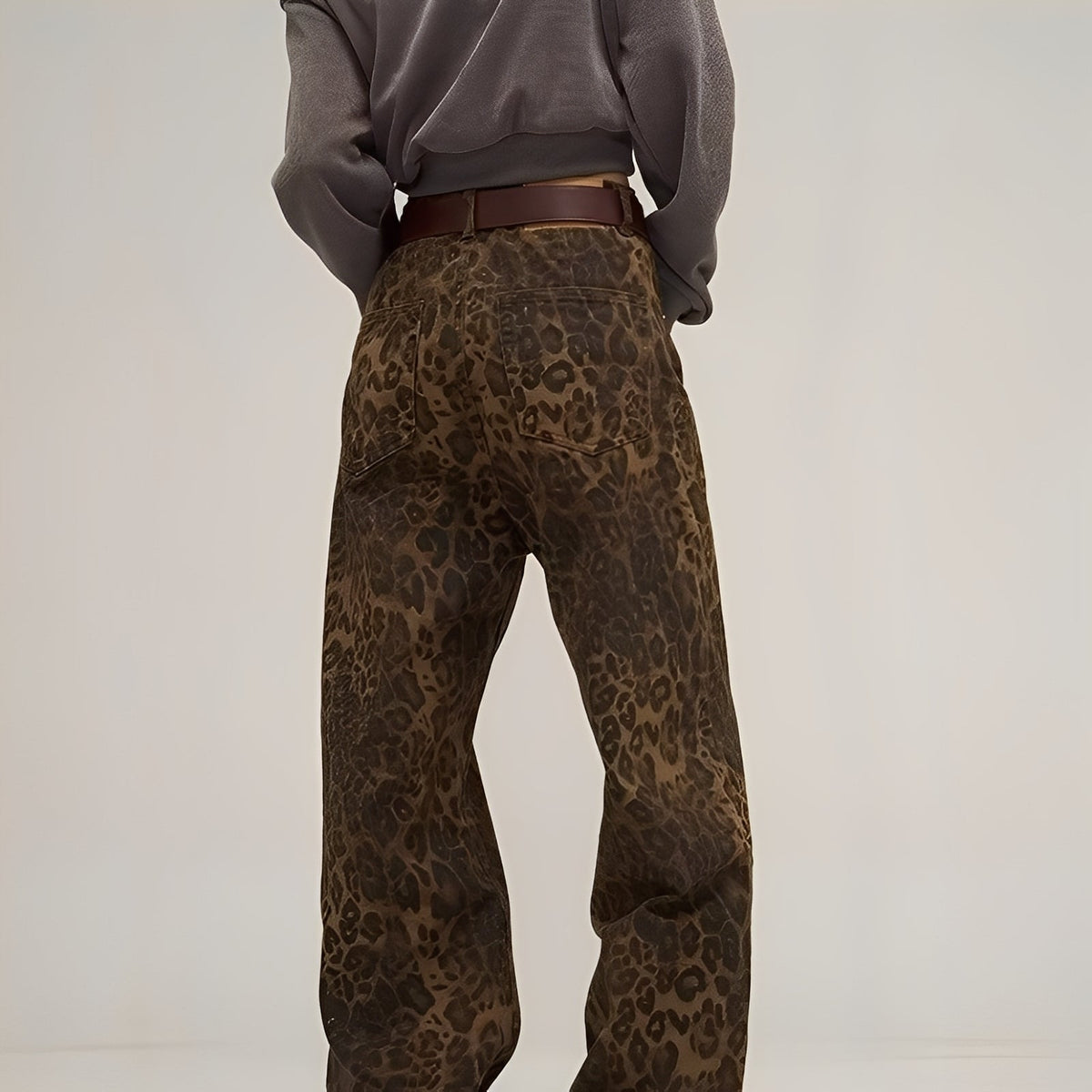 Riley - Stylowe drukowane baggy jeans dla kobiet