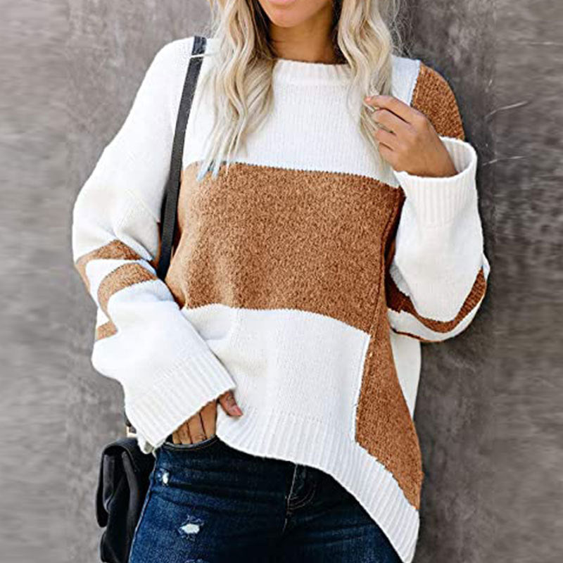 Pearl - Pasiasta sweter damski