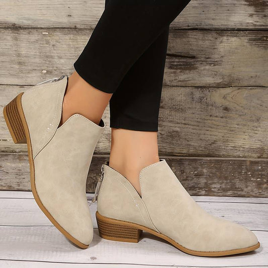 Veloria - Buty Damskie Zimowe | Stylowe Botki z Noskiem