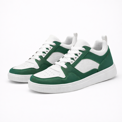 Judith | Damskie sneakersy czarno-białe sznurowane o miejskim