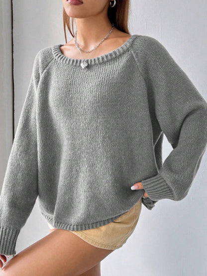 Randy | Damski sweter off-shoulder, ciepły elegancki модny