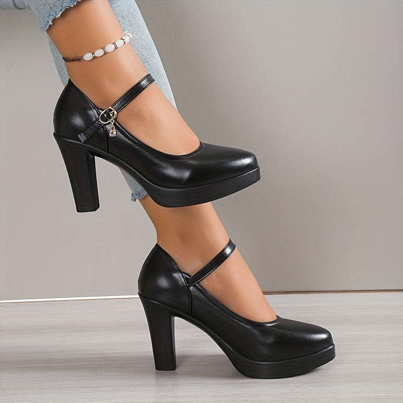 Dalia - Buty damska na platformie | Pasek w stylu Mary Jane