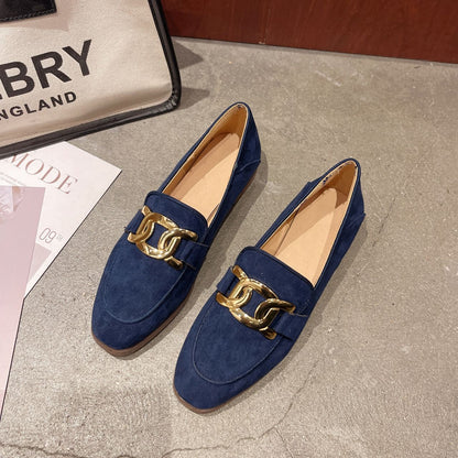 Barb - Klasyczne i trwałe loafersy z zamszu dla kobiet