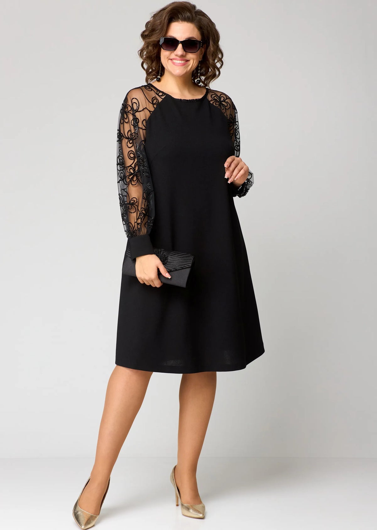 Donna | Damska elegancka sukienka koronkowa