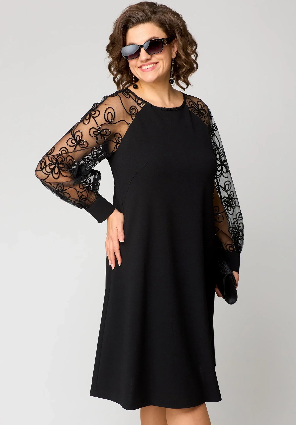 Donna | Damska elegancka sukienka koronkowa
