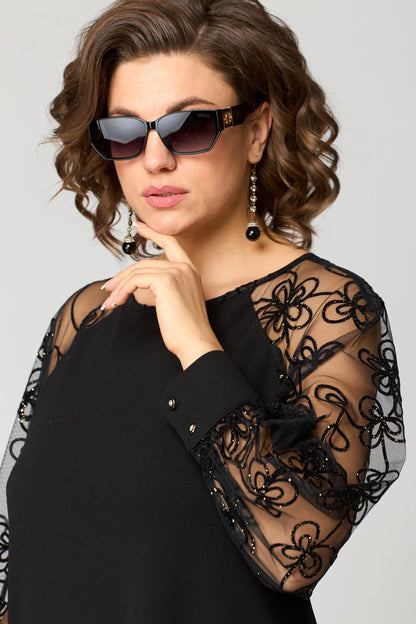 Donna | Damska elegancka sukienka koronkowa