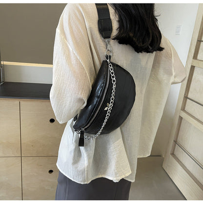 Edith | Damska torebka crossbody z łańcuszkiem, modna stylowa