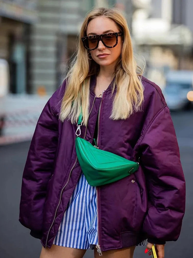 Felicja - Damska kurtka bomber oversize
