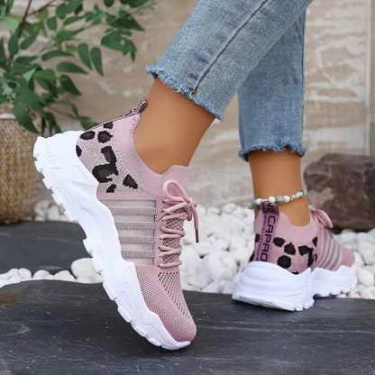 Mallory | sneakersy damskie niskie w panterkę, stylowe i casualowe obuwie