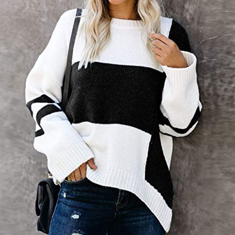 Pearl - Pasiasta sweter damski