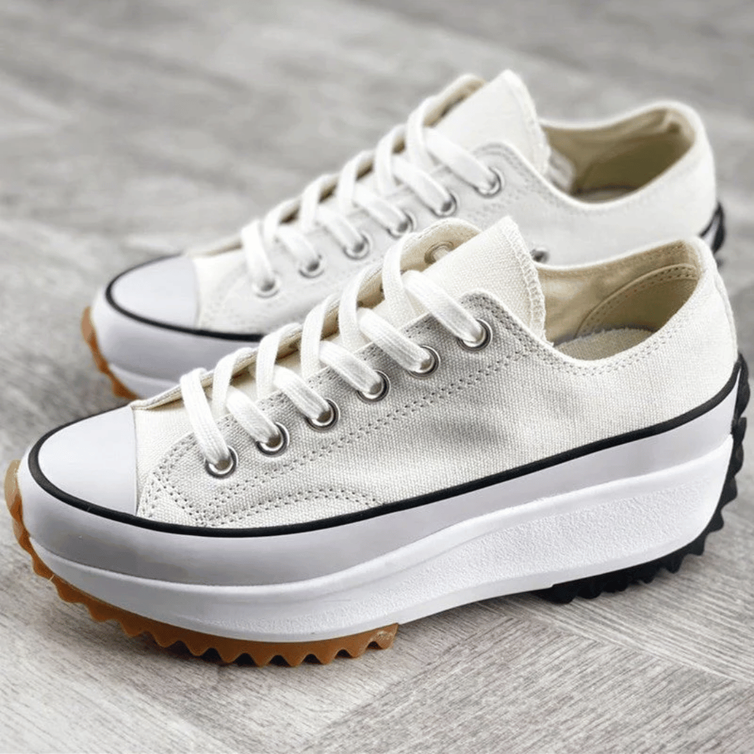 Lena - Damska ortopedyczne sneakersy na platformie | Sznurowane