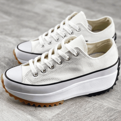 Lena - Damska ortopedyczne sneakersy na platformie | Sznurowane