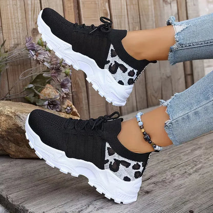 Mallory | sneakersy damskie niskie w panterkę, stylowe i casualowe obuwie