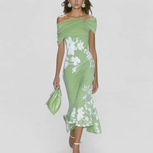 Sheena | Sukienka midi damska Isabrunel w eleganckim stylu