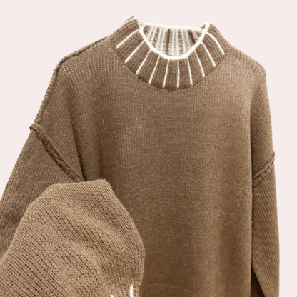 Hanna | Stylowa damska dzianinowa sukienka oversize, wygodny i nowoczesny fason