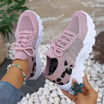 Mallory | sneakersy damskie niskie w panterkę, stylowe i casualowe obuwie