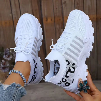 Mallory | sneakersy damskie niskie w panterkę, stylowe i casualowe obuwie