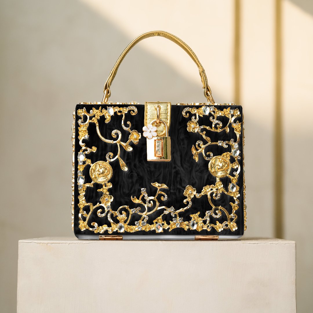 Petula | Torebka damska luksusowa mini z kryształkami elegancka