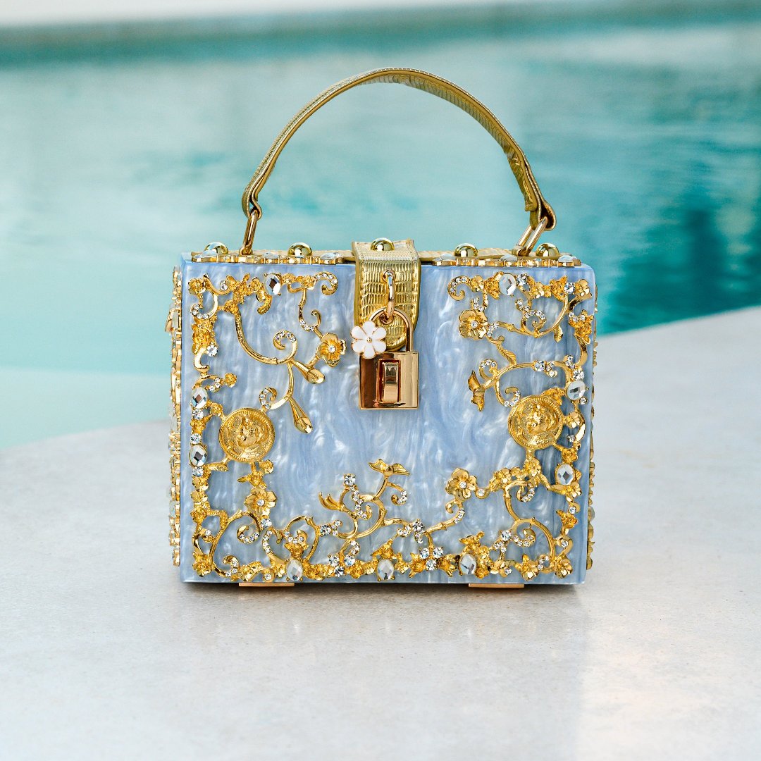 Petula | Torebka damska luksusowa mini z kryształkami elegancka