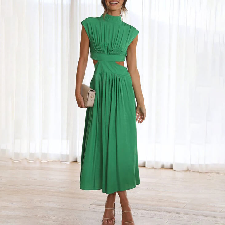 Agata | Sukienka damska | Elegancka letnia sukienka halter na wesele