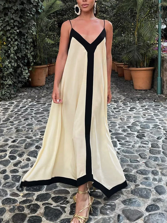 Celestia | Sukienka damska maxi typu slip w stylu old money