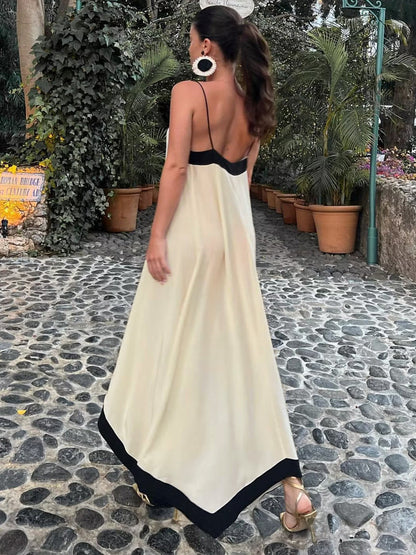 Celestia | Sukienka damska maxi typu slip w stylu old money