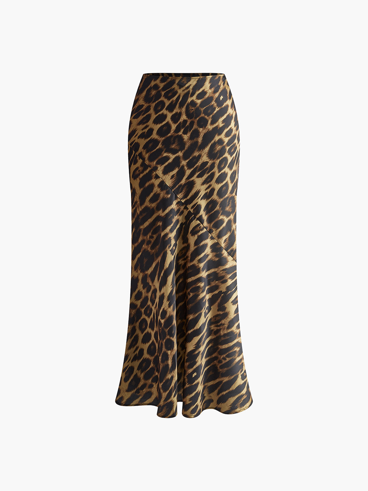Aisha | Spódnica maxi w panterkę, dopasowany fason