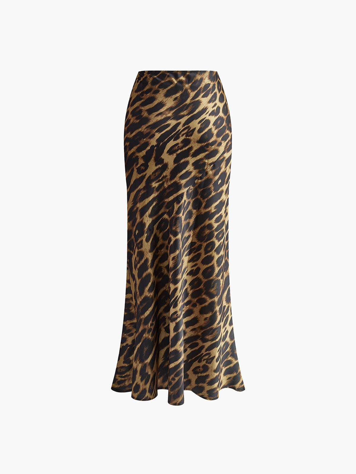 Aisha | Spódnica maxi w panterkę, dopasowany fason