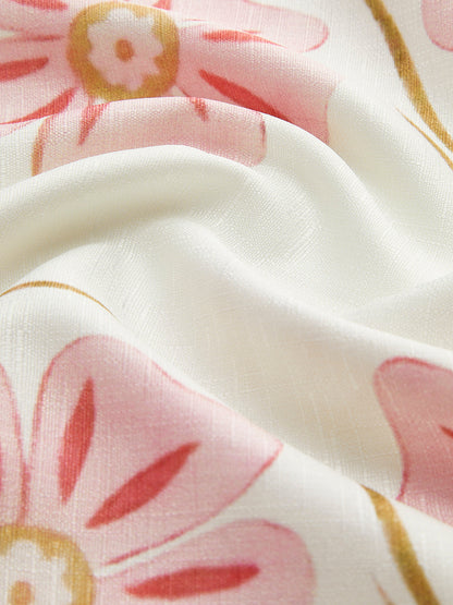 Julia | Sukienka krótka bez rękawów w romantyczny print, lekki fason