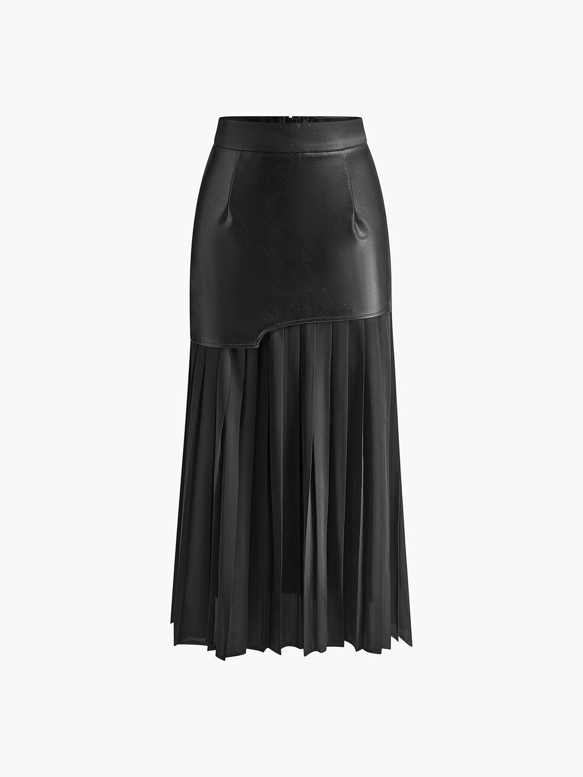 Barb | Asymetryczna damska spódnica maxi z patchworku