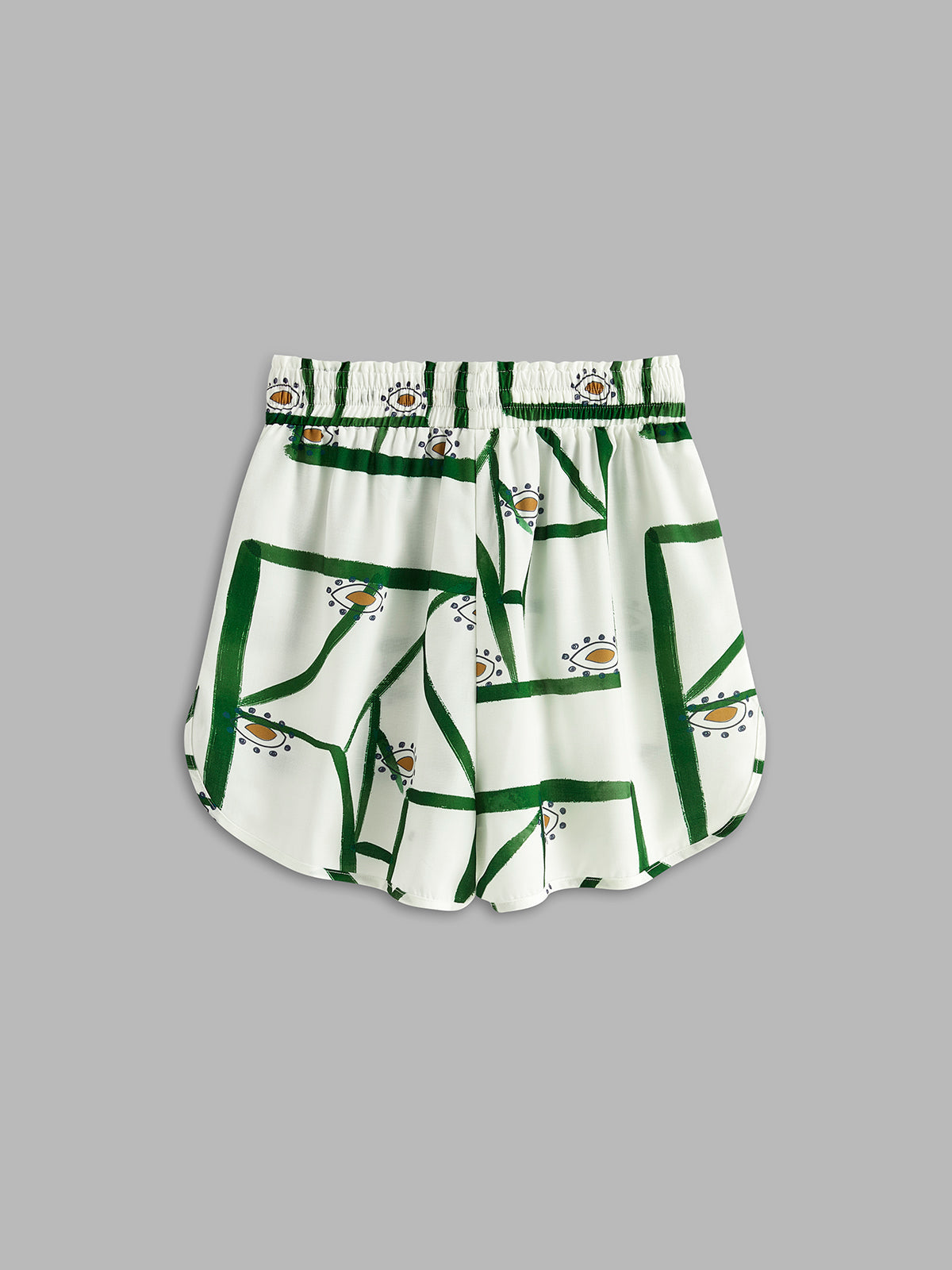 Karlie | Komplet damski z szortami w print, regulacja na troczek, casualowy fason