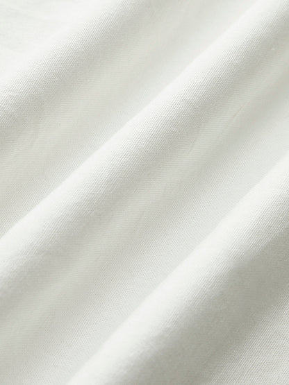 Faith | Damski letni komplet z bawełny i lnu: top halter odkrytymi plecami i szorty