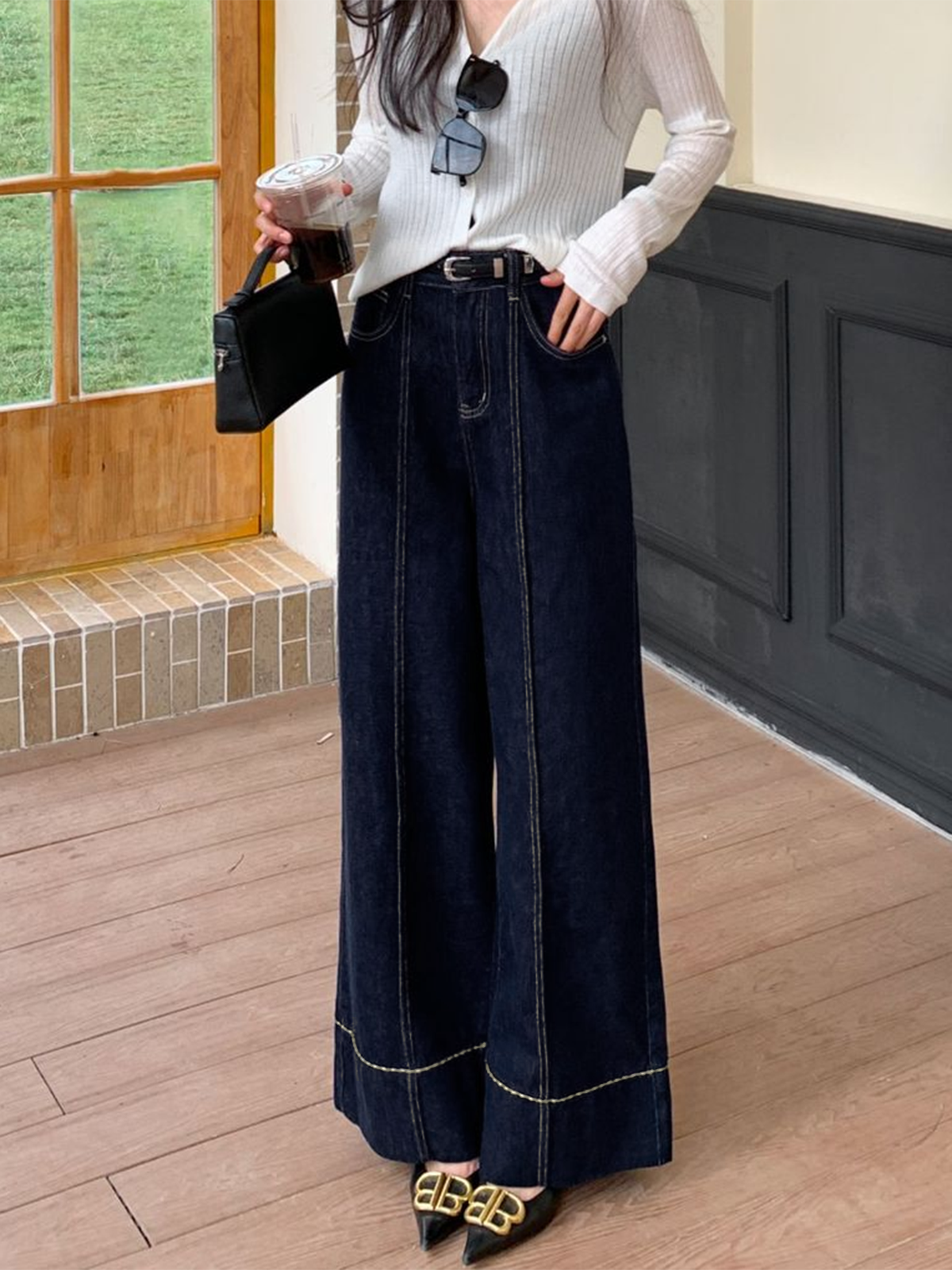 Sam | Damskie jeansy o szerokich nogawkach, casualowy i nowoczesny fason