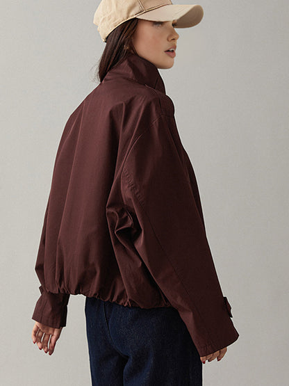 Sarah | Płaszcz damski typu trench vintage, luźny fason