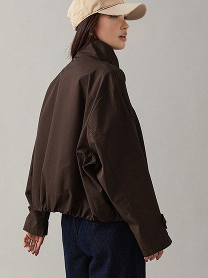 Sarah | Płaszcz damski typu trench vintage, luźny fason