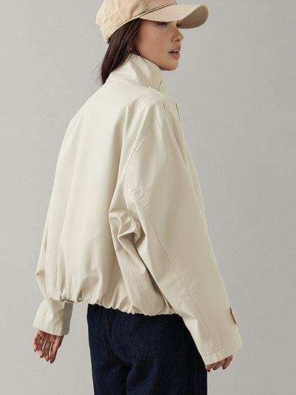 Sarah | Płaszcz damski typu trench vintage, luźny fason