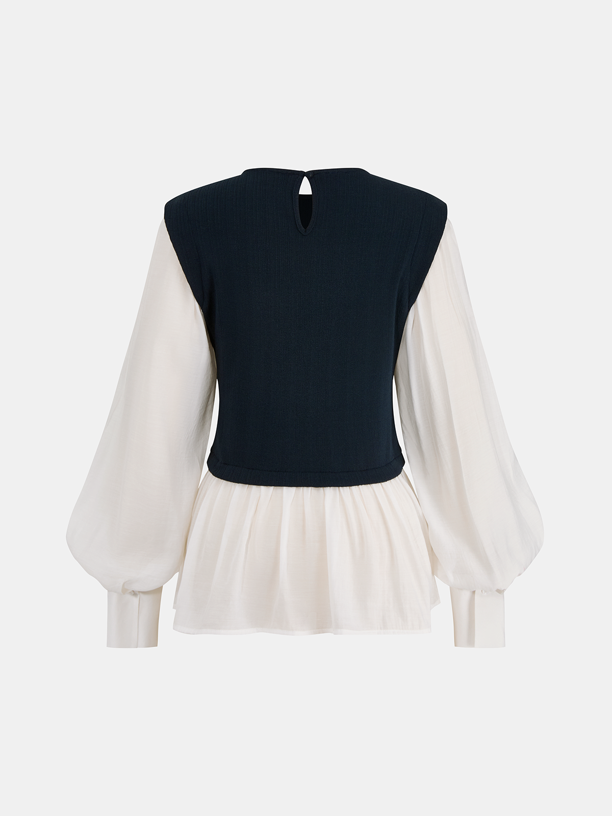 Harriet | Bluzka peplum w kolorowe bloky