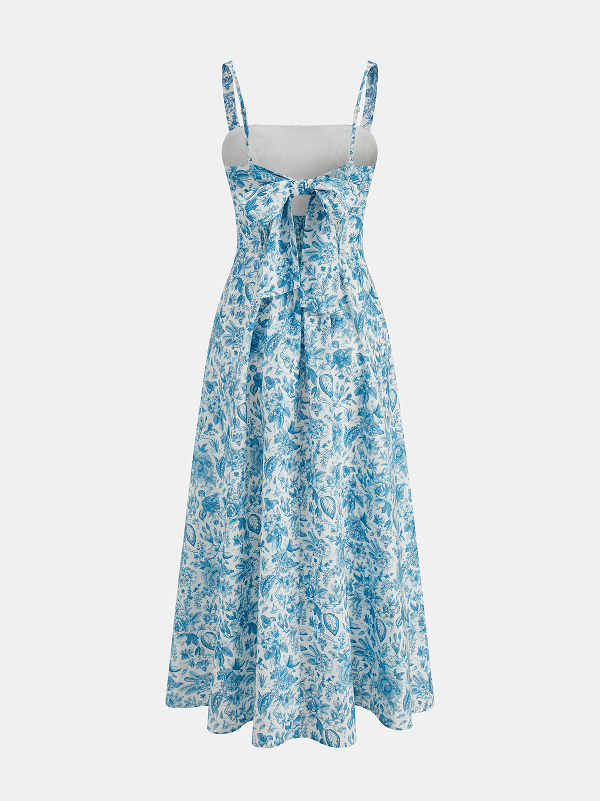 Mandy | Sukienka maxi na ramiączkach w kwiatowy print, lekki fason