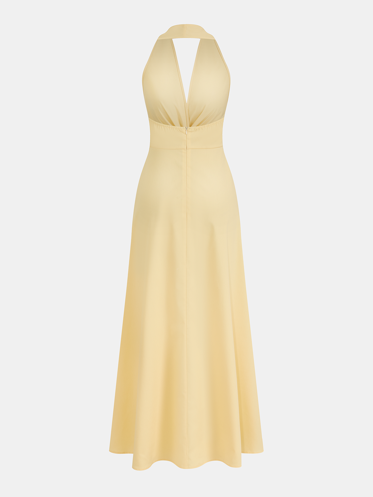 Laurie | Sukienka maxi typu halter ze skręconym detalem w talii, elegancki fason