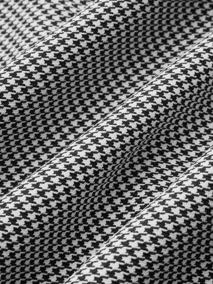 Janelle | Sukienka mini bez rękawów w kratkę gingham z koronkowym wykończeniem
