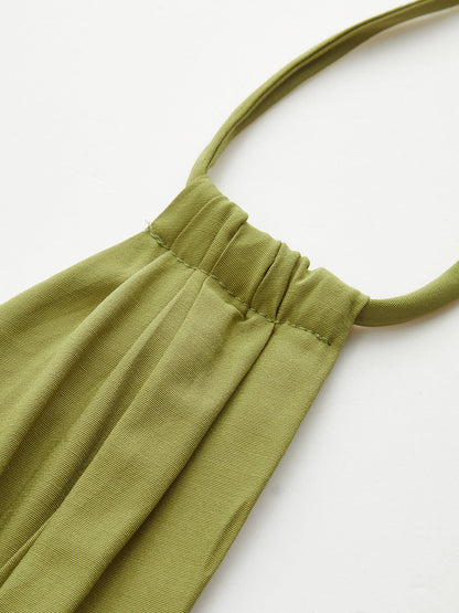 Isabella | Sukienka maxi typu halter z bocznym rozcięciem, elegancki fason