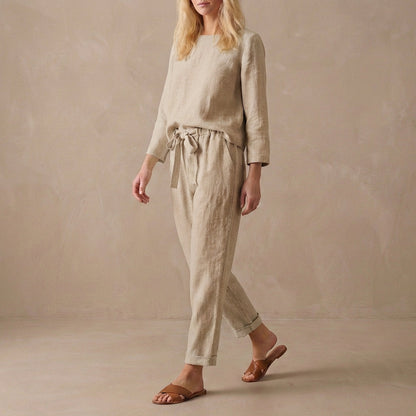 Jamie | Komplet damski loungewear z luźnym topem i spodniami