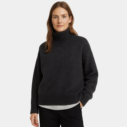 Lanna | Golf damski dzianinowy o klasycznym kroju, elegancki sweter
