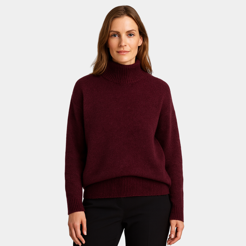 Lanna | Golf damski dzianinowy o klasycznym kroju, elegancki sweter