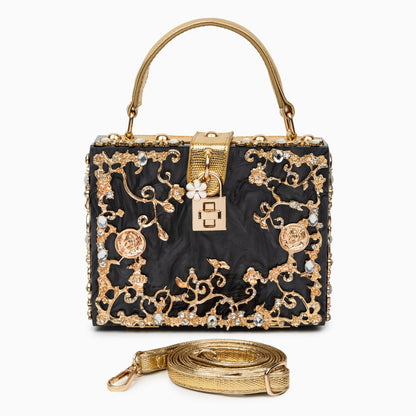 Petula | Torebka damska luksusowa mini z kryształkami elegancka